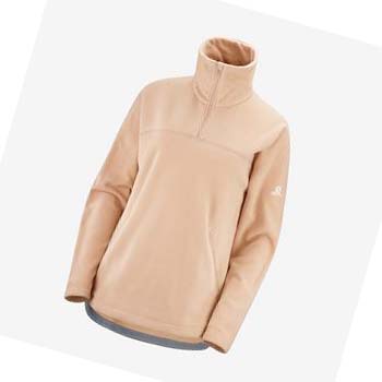 Sudadera Con Capucha Salomon ESSENTIAL COSY FLEECE Mujer Rosas | MX 2520CTV